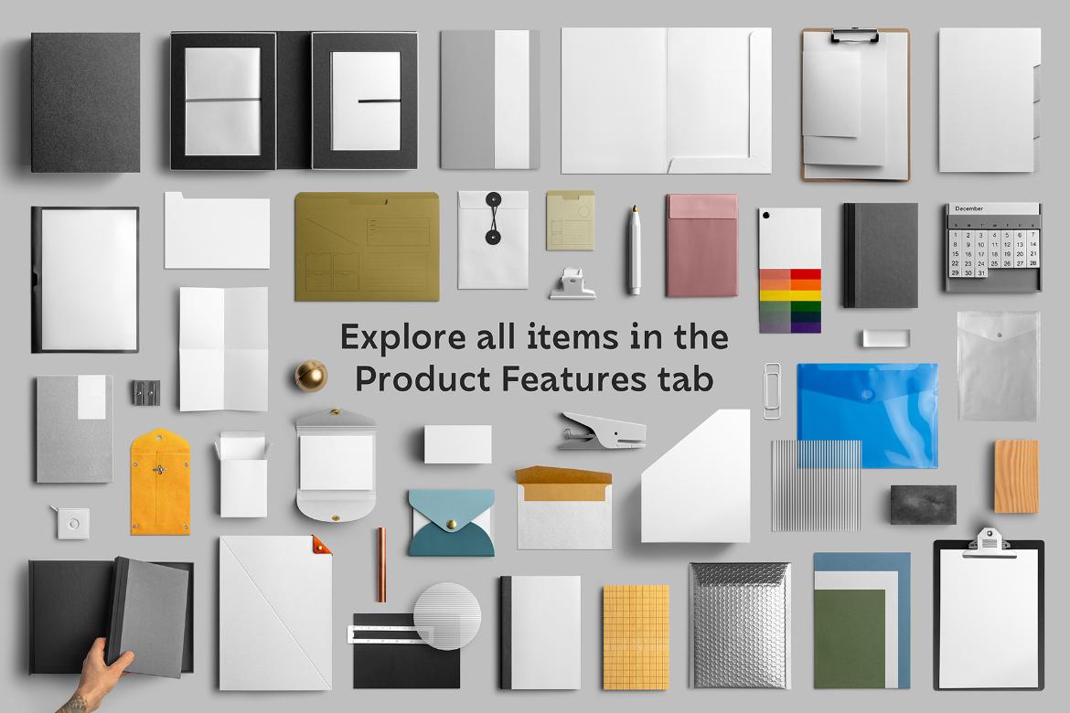 Hundreds of Fully Separated Mockups and Objects