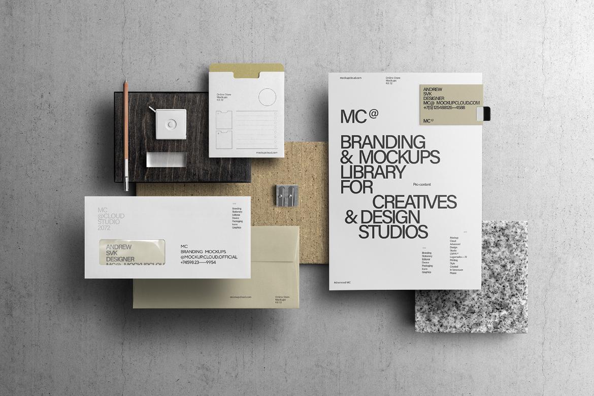 Branding Mockups Library Ready Made Scene