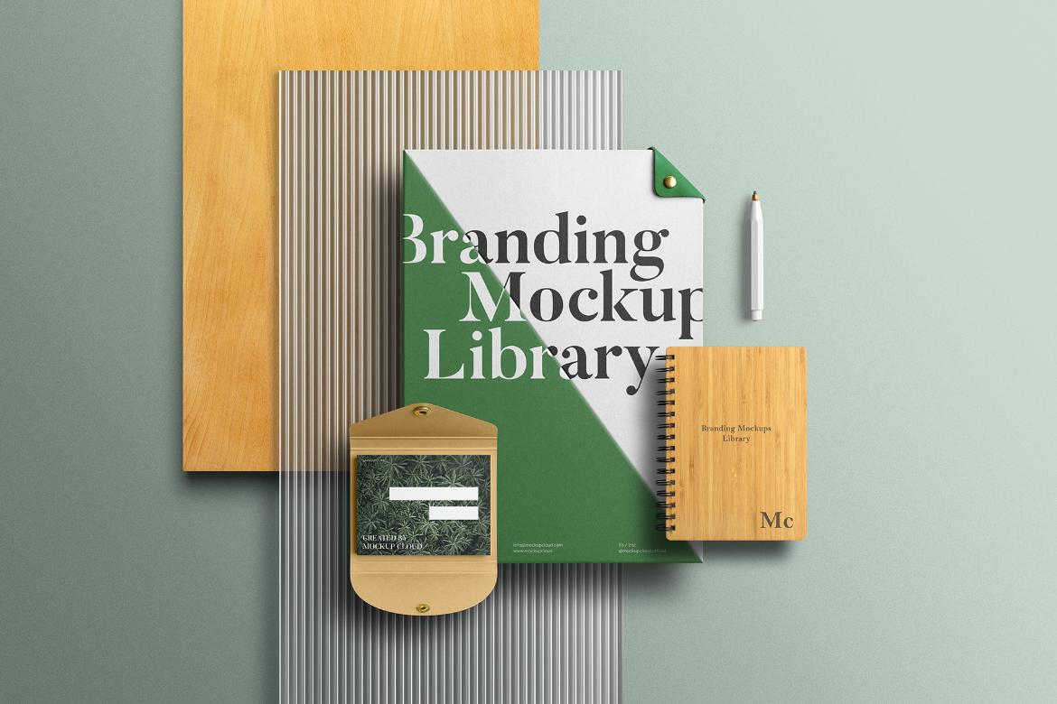 Branding Mockups Library Ready Made Scene