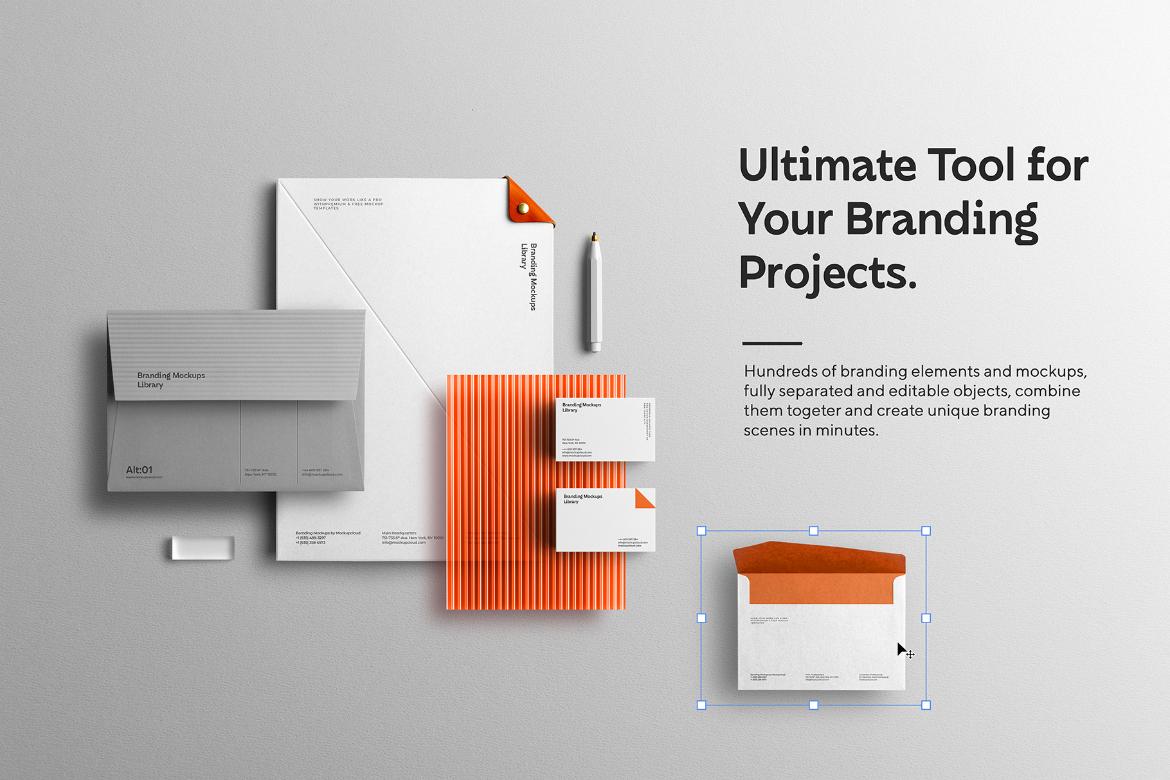 Unique Mockup Tool for Your Branding Projects