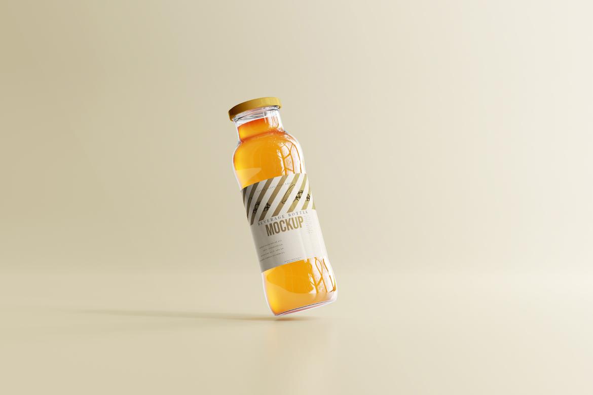 Glass Beverage Bottle Mockups