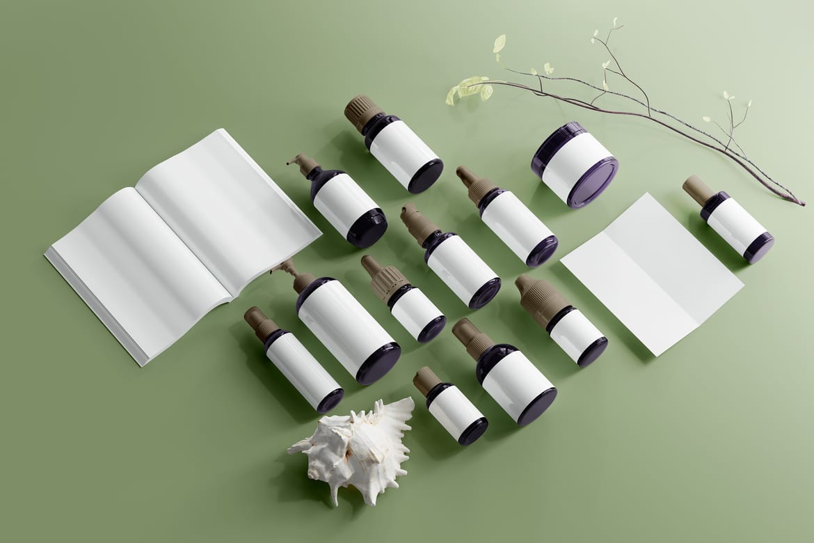 Violet Glass Mock-up Bundle