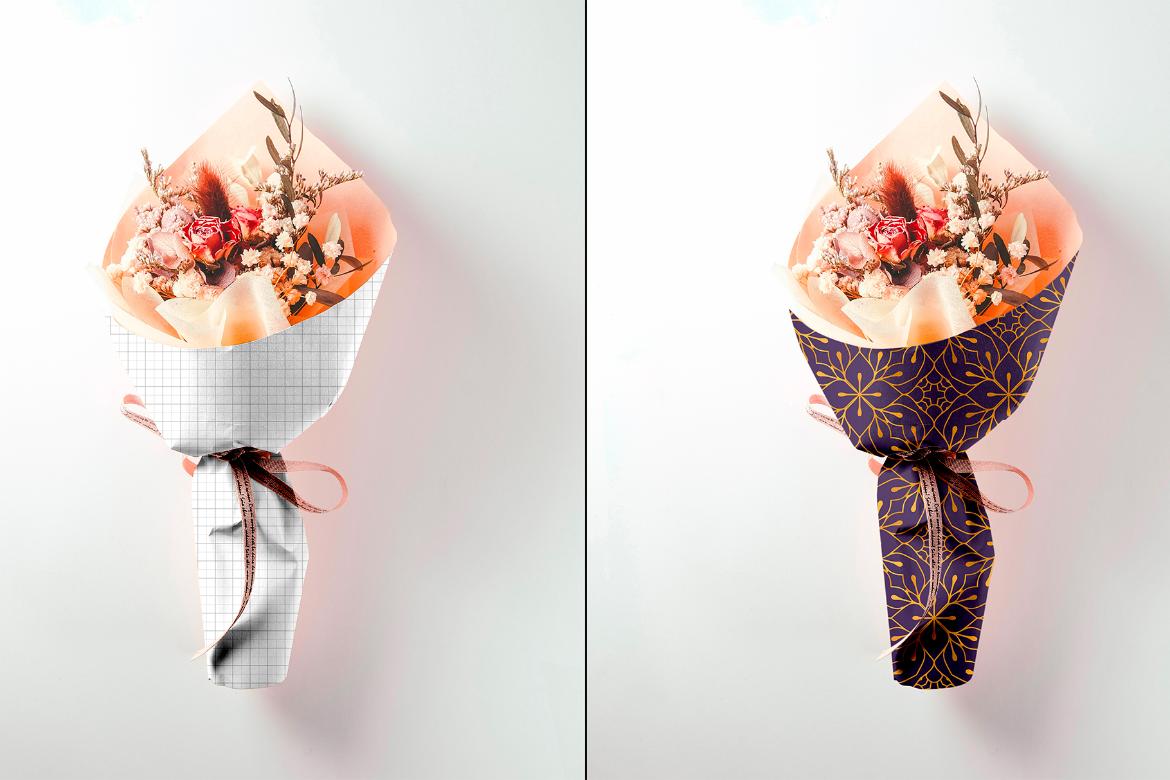 Bouquet Paper Mockup