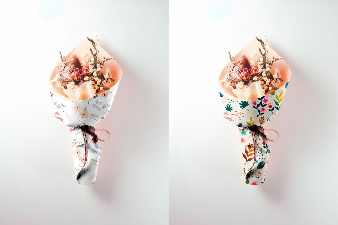 Bouquet Paper Mockup