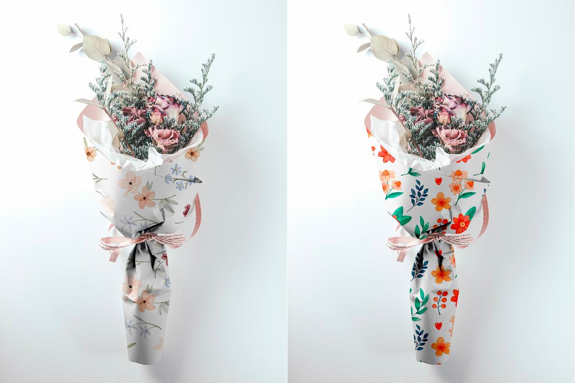 Bouquet Paper Mockup