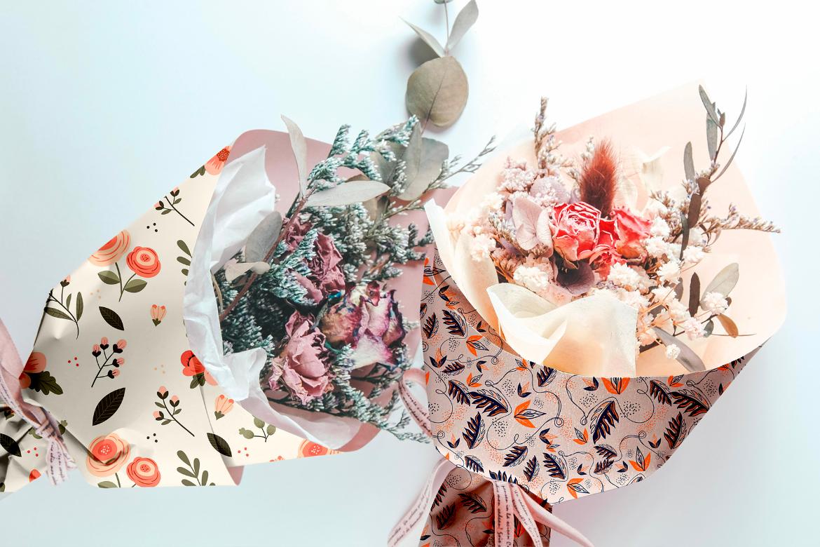Bouquet Paper Mockup