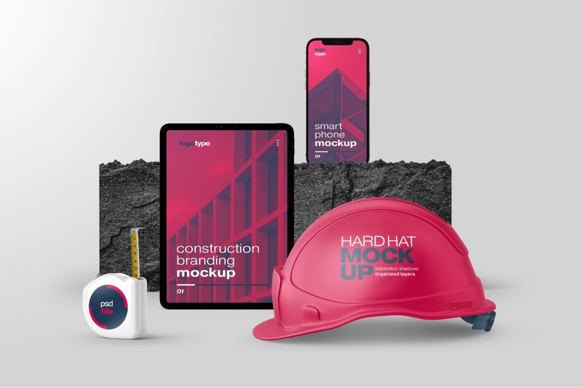 Construction Branding Mockup Bundle