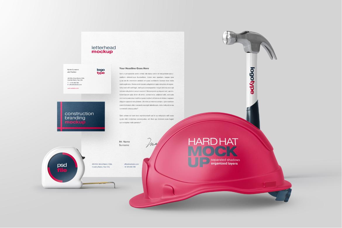 Construction Branding Mockup Bundle