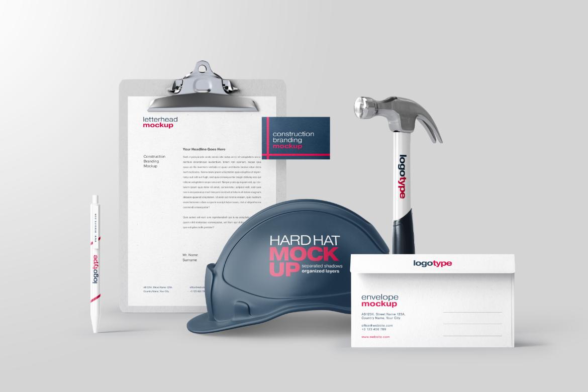 Construction Branding Mockup Bundle