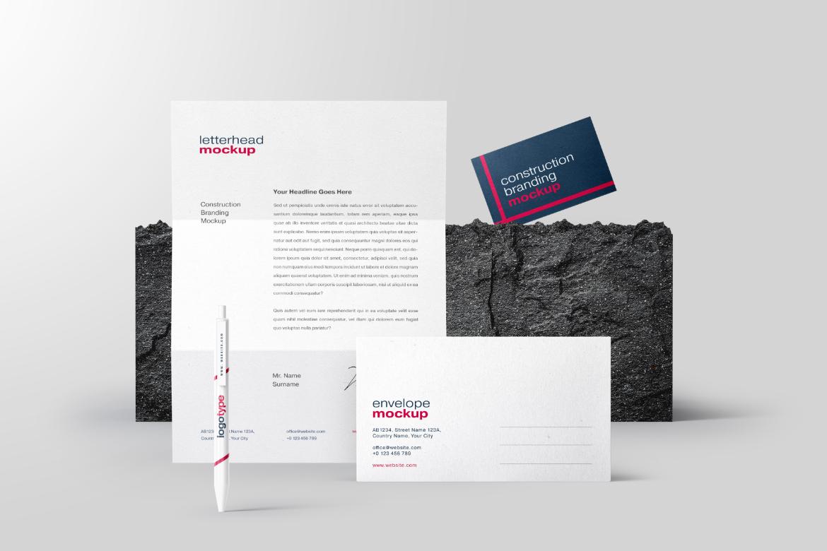 Construction Branding Mockup Bundle