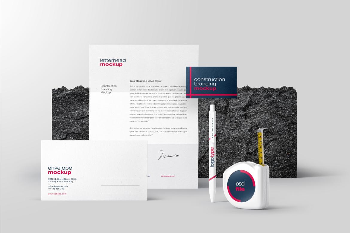 Construction Branding Mockup Bundle