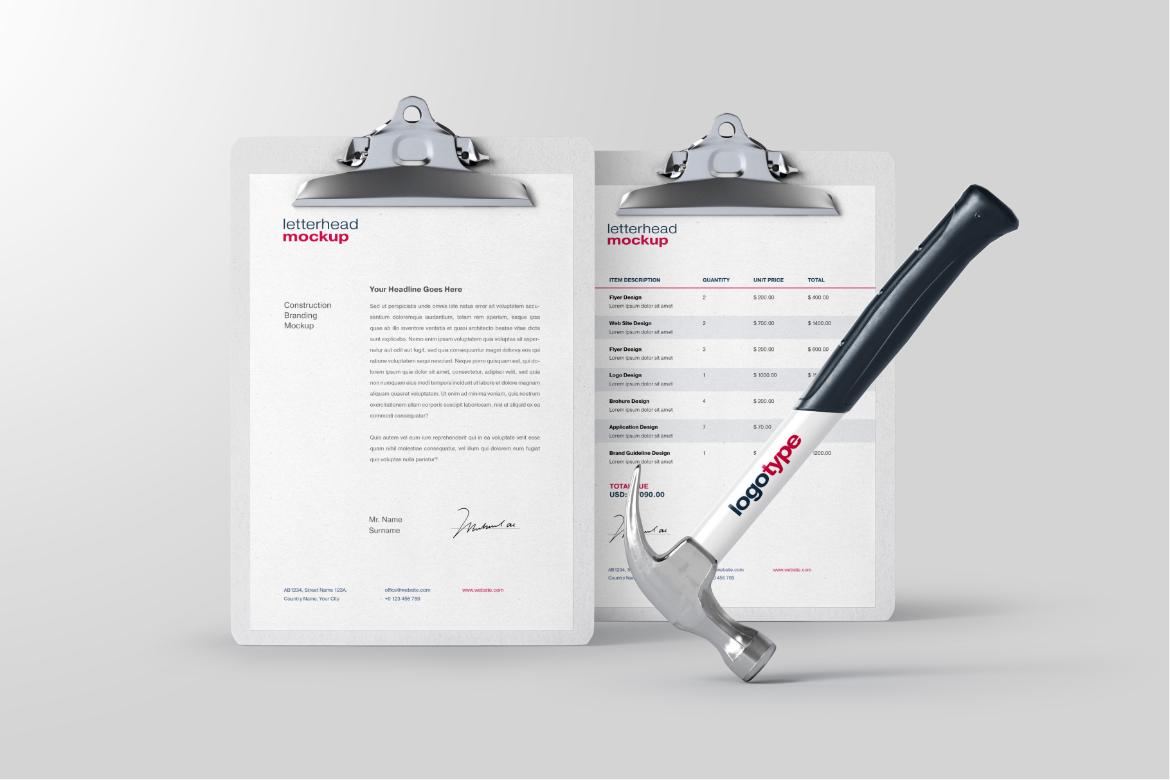 Construction Branding Mockup Bundle