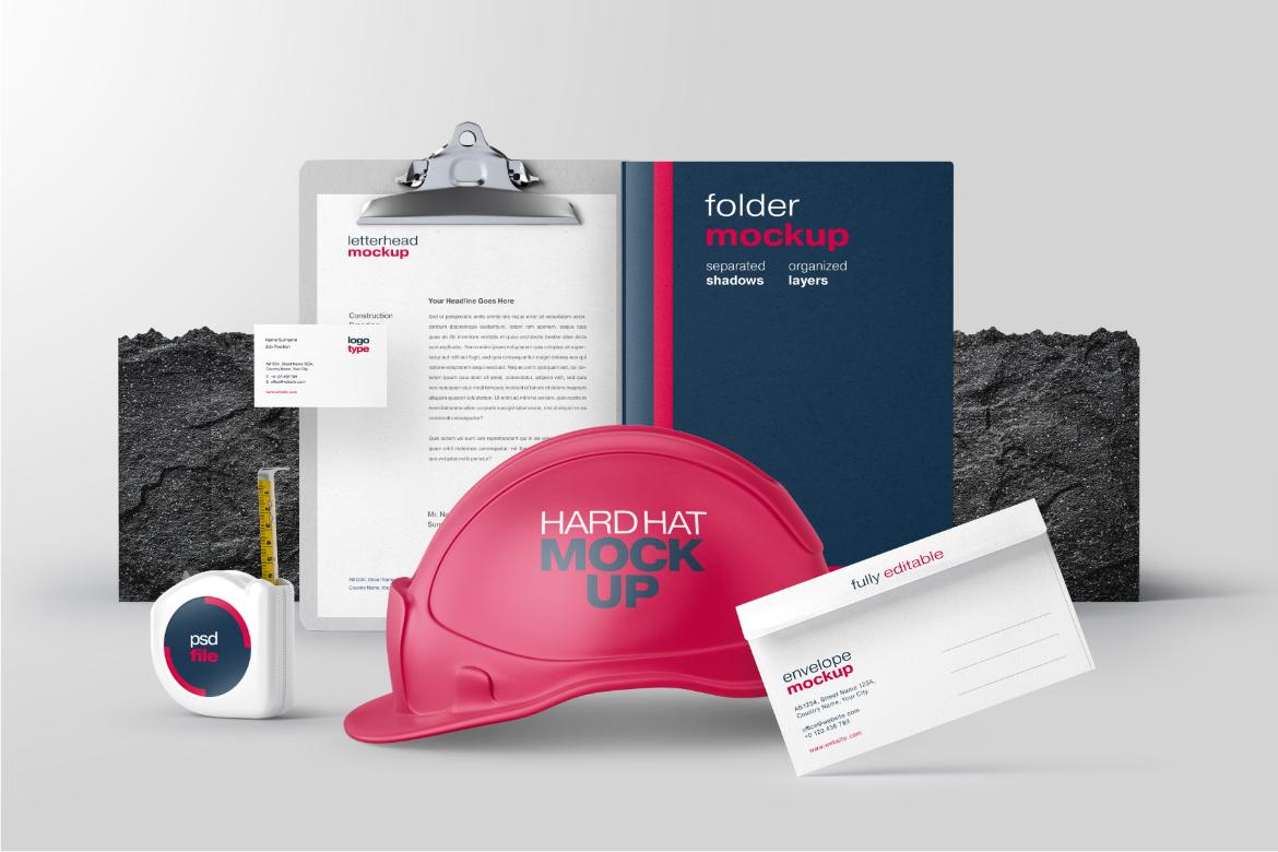 Construction Branding Mockup Bundle