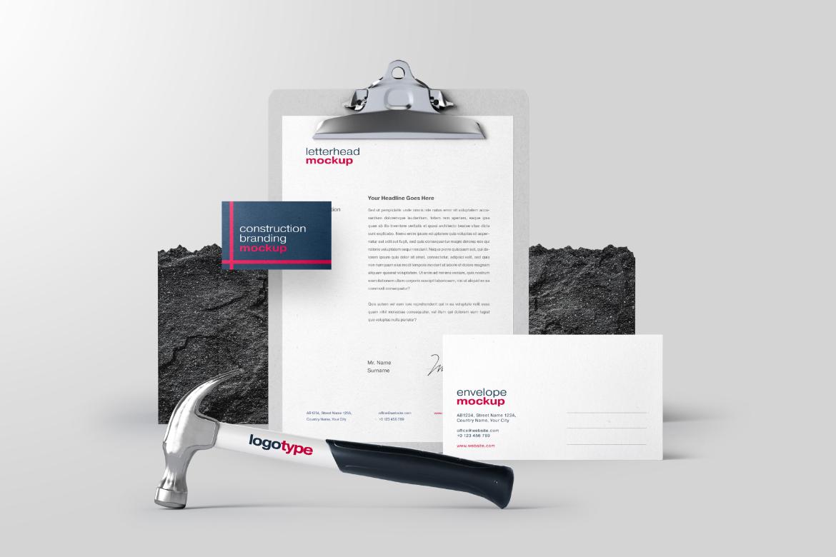 Construction Branding Mockup Bundle
