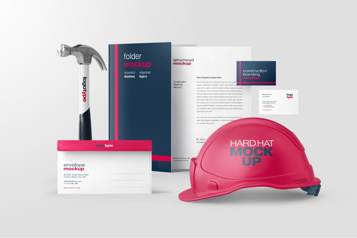 Construction Branding Mockup Bundle