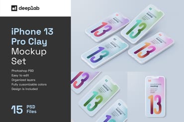 iPhone 13 Pro Clay Mockup