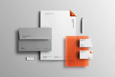 Free Stationery Branding Mockup
