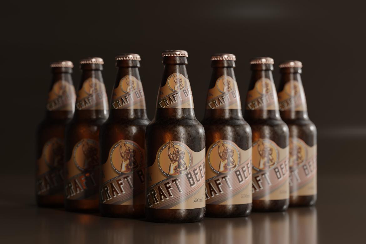 175x Cold Beer Bottle Mock-up Bundle
