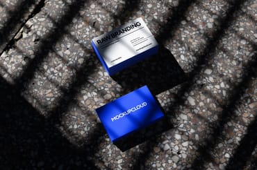 RAW - Free Business Cards Mockup