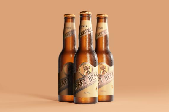 175x Cold Beer Bottle Mock-up Bundle