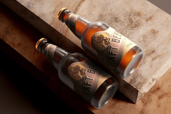 175x Cold Beer Bottle Mock-up Bundle
