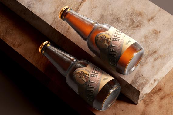 175x Cold Beer Bottle Mock-up Bundle