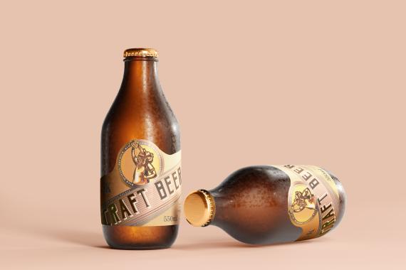 175x Cold Beer Bottle Mock-up Bundle