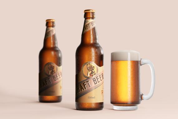175x Cold Beer Bottle Mock-up Bundle