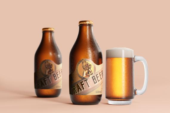 175x Cold Beer Bottle Mock-up Bundle
