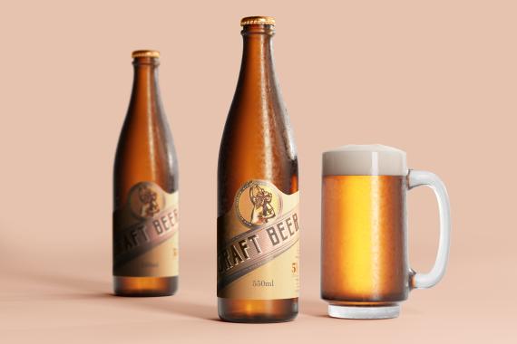 175x Cold Beer Bottle Mock-up Bundle