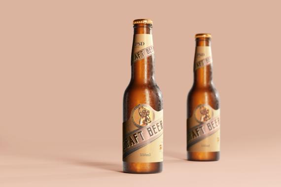 175x Cold Beer Bottle Mock-up Bundle