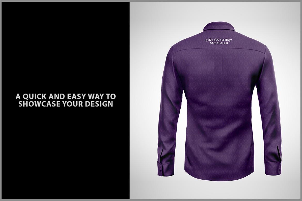 Dress Shirt Mockup - Back View