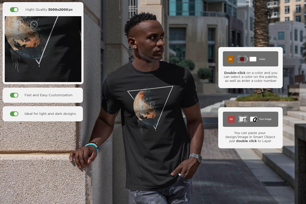 T-Shirt MockUp African Men