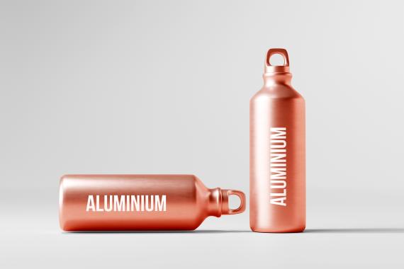 Aluminum Water Bottle Mockup Bundle