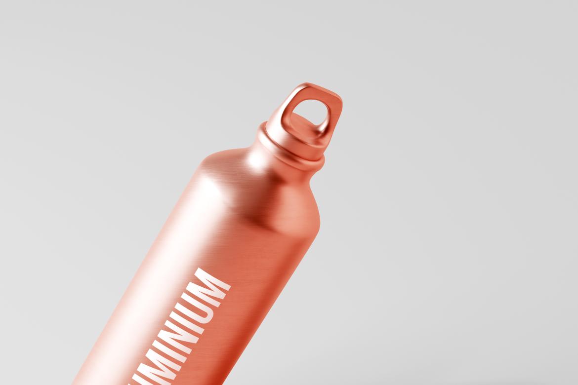 Aluminum Water Bottle Mockup Bundle