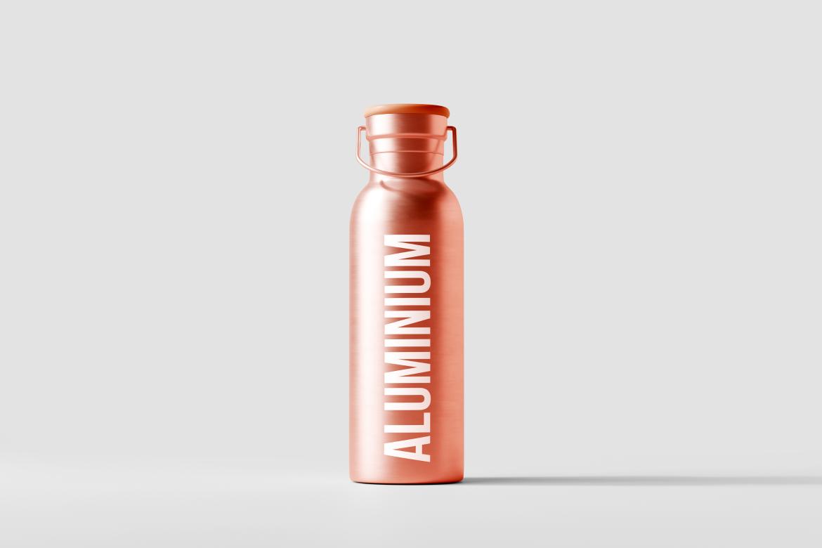 Aluminum Water Bottle Mockup Bundle