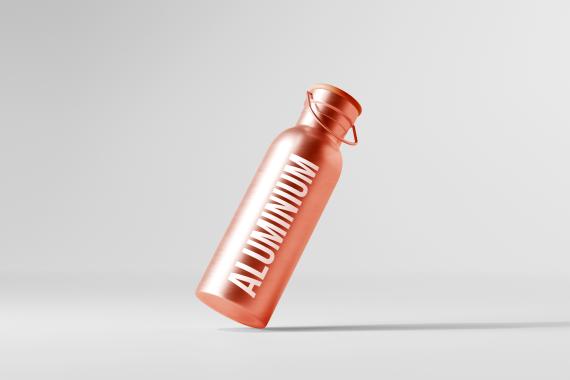 Aluminum Water Bottle Mockup Bundle