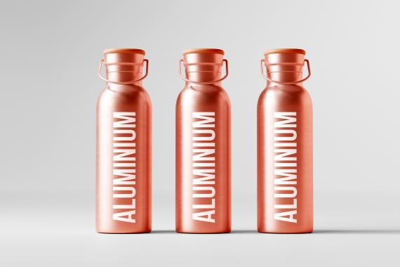 Aluminum Water Bottle Mockup Bundle