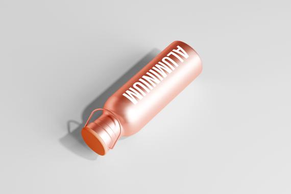 Aluminum Water Bottle Mockup Bundle