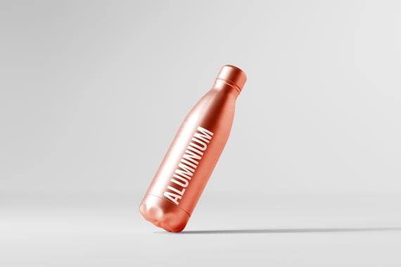 Aluminum Water Bottle Mockup Bundle