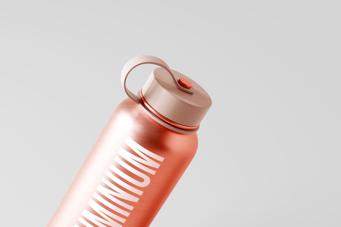 Aluminum Water Bottle Mockup Bundle