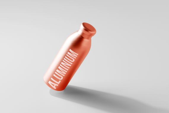 Aluminum Water Bottle Mockup Bundle