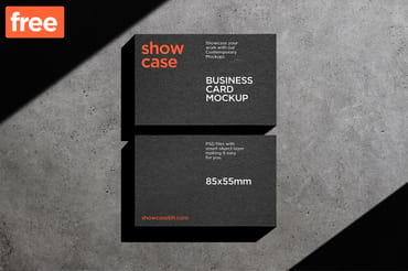 Free Business Card Mockup