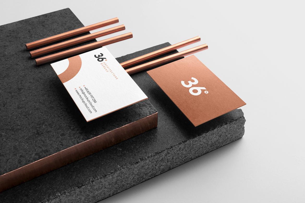 Copperstone Business Cards Mockup 05