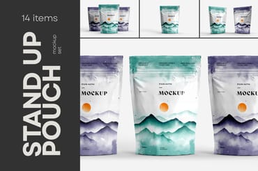 Stand Up Zip Lock Pouch Mockup
