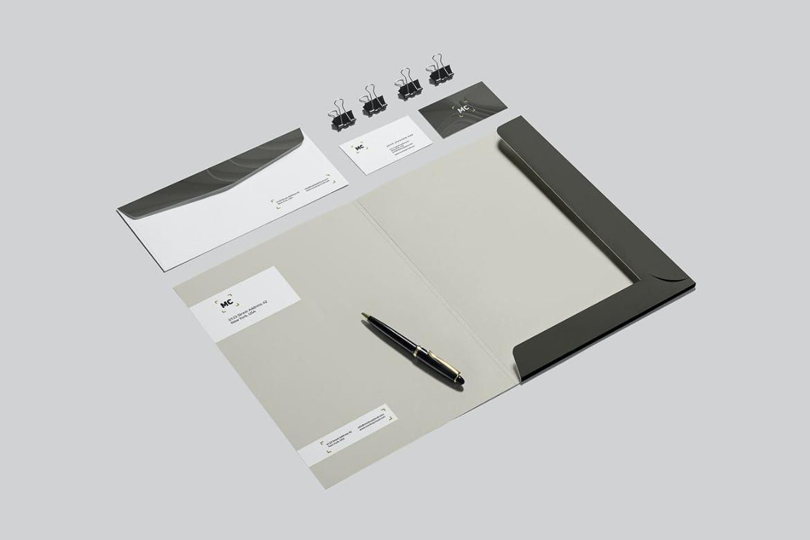 Business Stationery Branding Mockup Scene 04