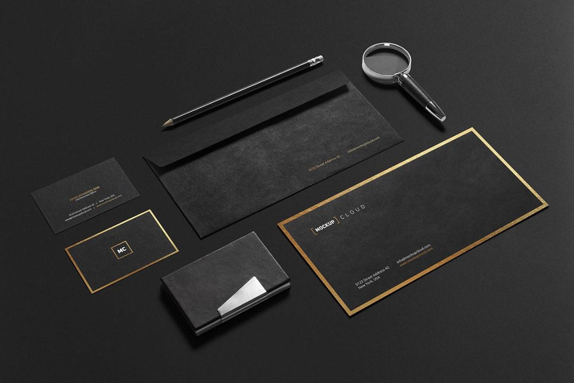 Premium Stationery Branding Mockup Scene 04