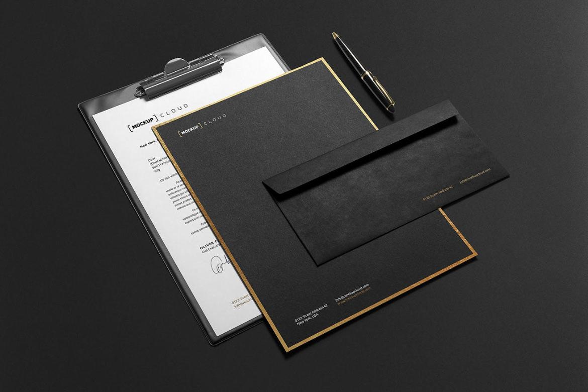 Premium Stationery Branding Mockup Scene 05