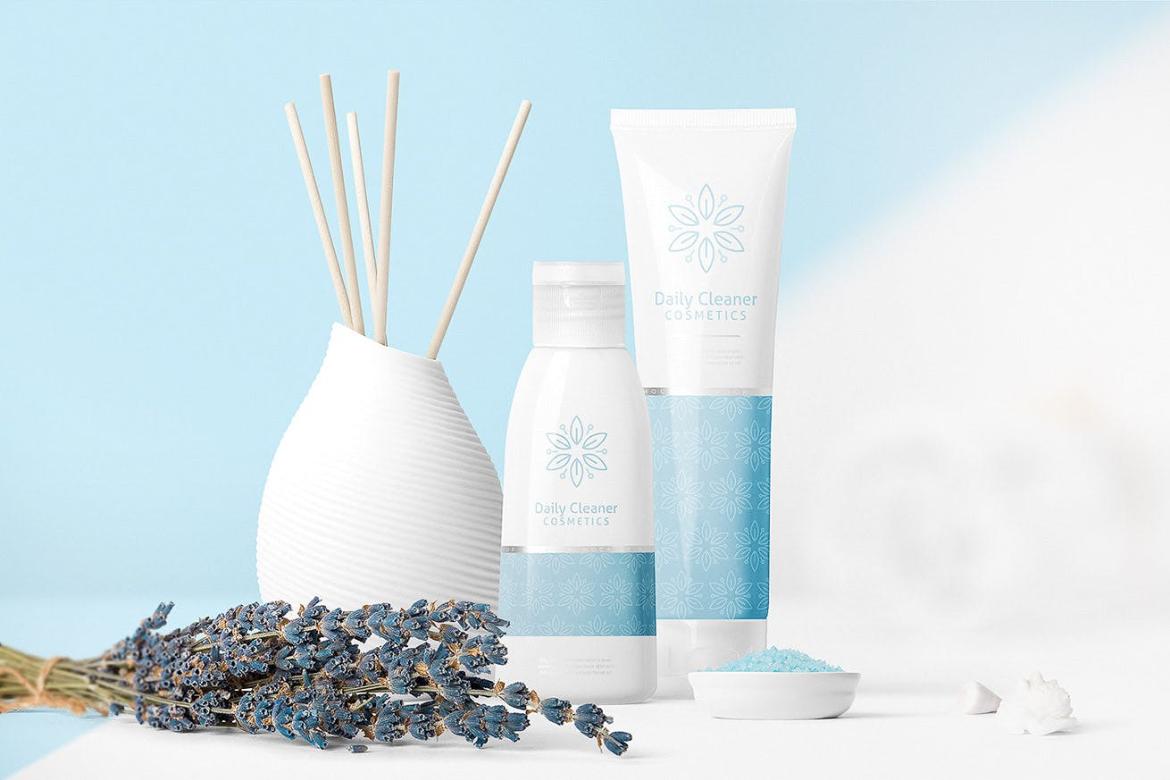 Cosmetics Mockup Scene Front View 02