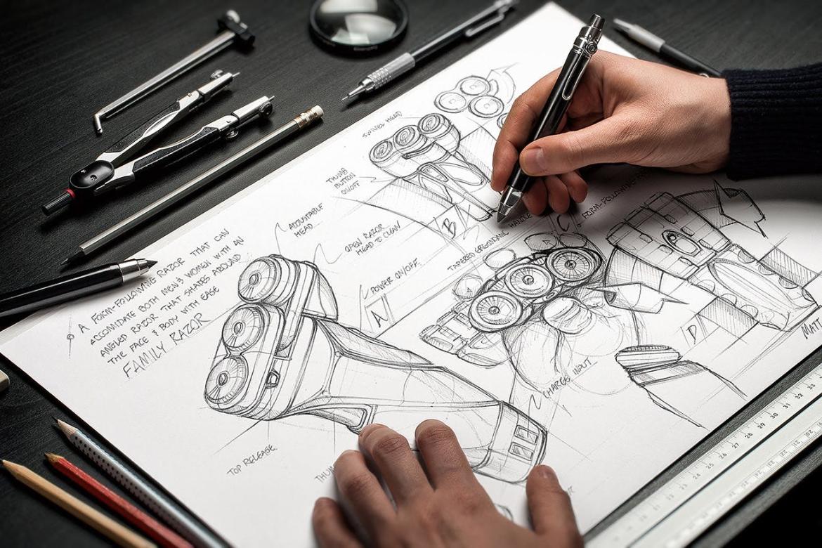Hand Drawn Sketch Mockup Scene 03